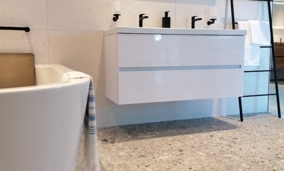 Van Heugten Terrazzo look in de badkamer
