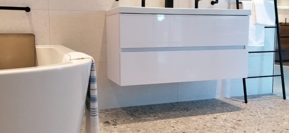 Van Heugten Terrazzo look in de badkamer
